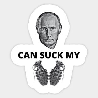 Putin Can Suck My Balls (Grenades) Sticker